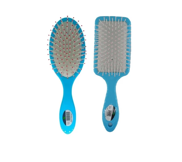 new and single Profesyonel Saç Fön Fırçası Renkli Oval Saç Fırçası Tarak 1 + 1 Adet - 3