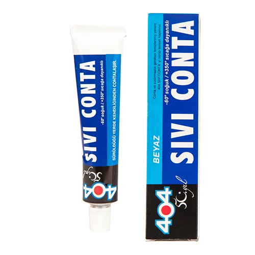 404 Sıvı Conta Yüksek Isı Silikonu Beyaz 45 gr ürün görseli