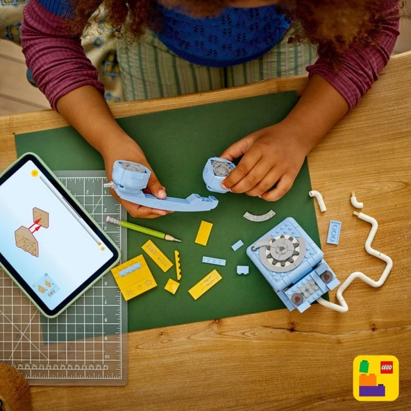 ® Creator 3'ü 1 Arada Retro Telefon - 8+ Çocuklar Için 1980'LER Veya 2000'LER Modeli Yaratıcı Oyuncak Seti (383 Parça) - Resim 9