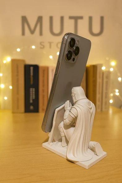 Ortaçağ Şovalyesi Telefon Tutucu Stand-Her Telefon İçin Uygundur - 2