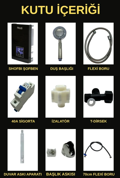 Shofbi SH-3P Dijital Akıllı Şofben (Elektrikli) - 5