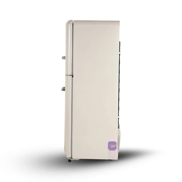 Cool Life Çift Sistem Retro 138 12/24/220 V Bej Buzdolabı - Resim 2