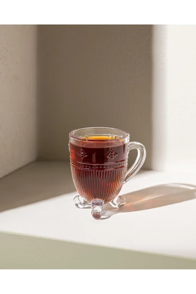 Abeille 4'lü Çay Fincanı - Şeffaf - 170 ml ürün görseli 1