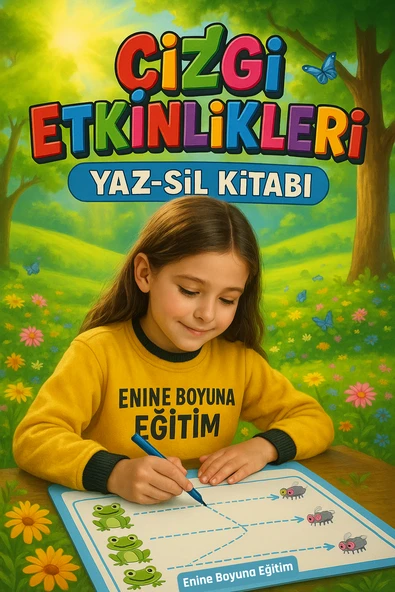Okul Öncesi Çizgi Alıştırmaları YAZ-SİL Kitabı ürün görseli 1