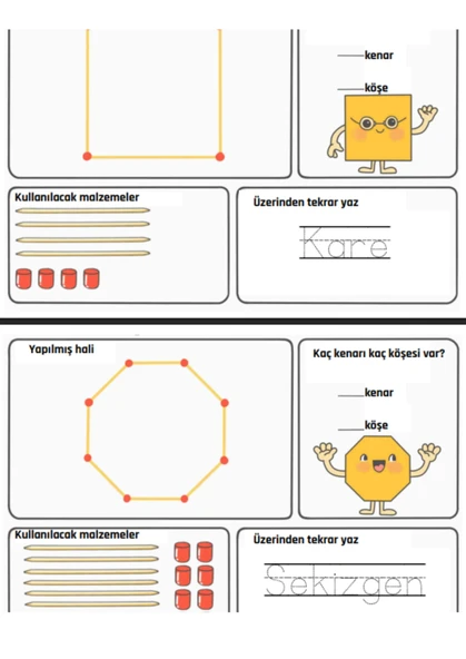 Çocuklar İçin Etkinliklerle Geometrik Şekiller - Resim 4