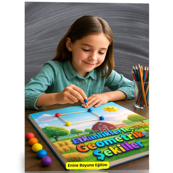 Çocuklar İçin Etkinliklerle Geometrik Şekiller ürün görseli 1
