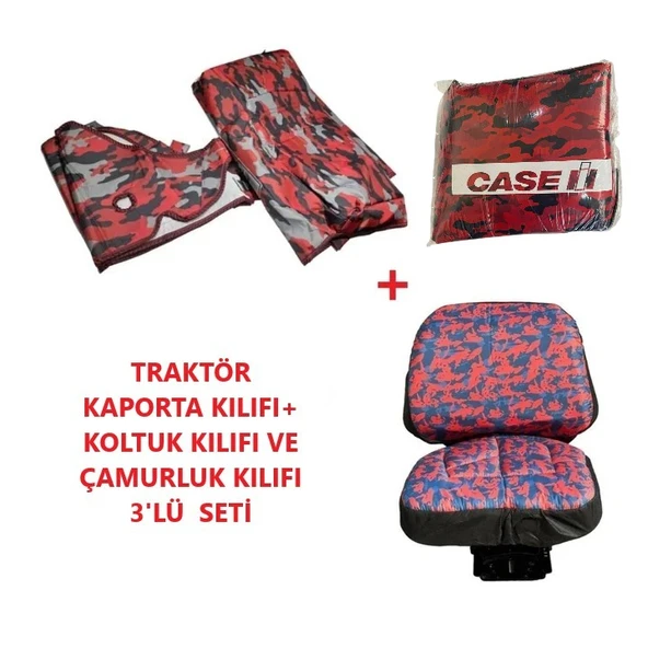 Case JX 65 B Traktör Kaporta Kılıfı Branda ve Koltuk Kılıfı Seti - 2