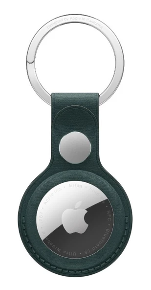 AirTag Mikro Dokuma Anahtarlık Koyu Yeşil