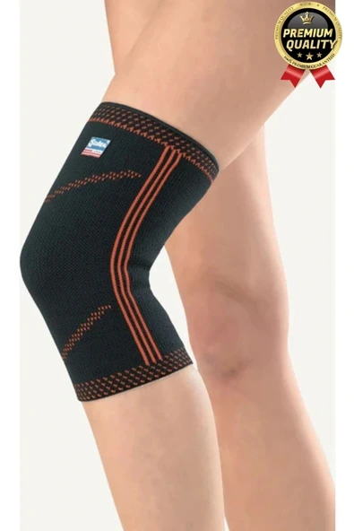 Premium Seri Konforlu Maksimum Koruma Ortopedik Çift Taraflı Elastik Örme Likralı Spor Dizlik Unisex - 4
