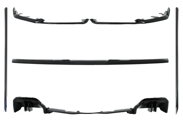 AUTOGP Bmw G60 aero body kit tampon ekleri seti pianoblack 2024+ - 2