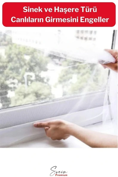Ayarlanabilir Pratik Pencere Cam Kapı Sineklik Cırt Bantlı Hazır Yapışkanlı 0,75 cmx1,25 cm - 4 mt - 3
