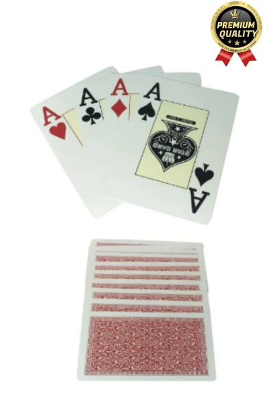 Premium Seri Eğlence Estetik Baskı Yarı Plastik Poker Texas Holden Casino 21 Blackjack Oyun Kartları - 3