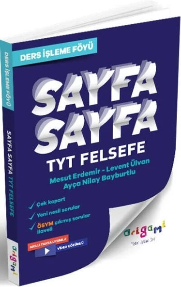 TYT Felsefe Sayfa Sayfa Ders İşleme Föyü Tammat Yayıncılık ürün görseli 1