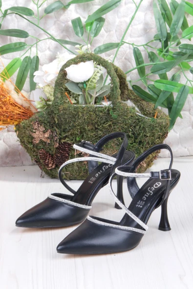 Fort 35691 Cilt Biye Taşlı Topuklu Abiye Ayakkabı Kadın Ayakkabı - Resim 6