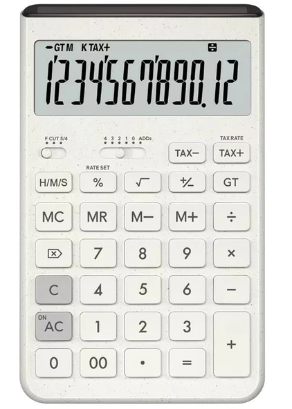 Casio JT-200T-WE 12 Hane Beyaz Masa Üstü Hesap Makinesi