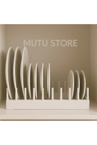 Dolap İçi Düzenleyici-Gıda Kabı Ve Tabak İçin Organizer