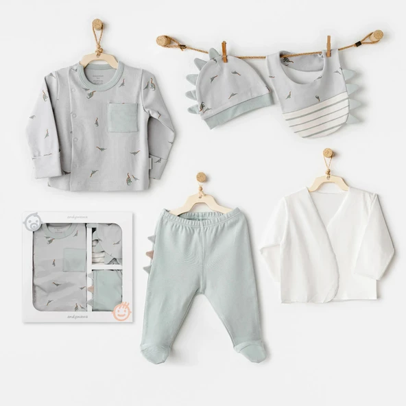 Andywawa Ac26000 Mummy S Snuggle Saurus 5'li Hastane Çıkışı Green