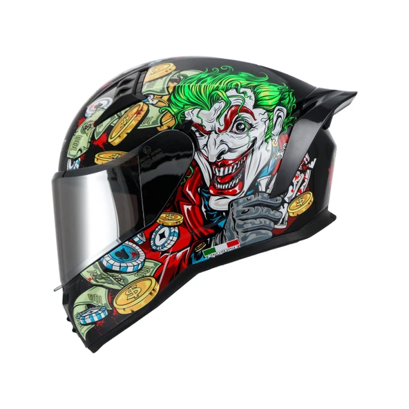 SWAY 869 UGLY KASK GREY GREEN GRİ - YEŞİL - 1