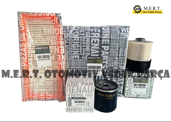 Renault Captur 1.5 Dci Filtre Bakım Seti (2013-2019) ürün görseli