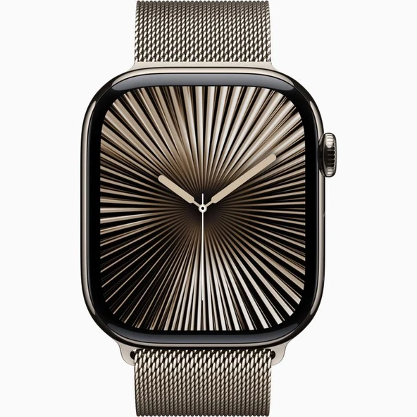 Apple Watch 10 GPS + Cellular 46 mm Natural ve Natural Milano Loop - M/L - 4