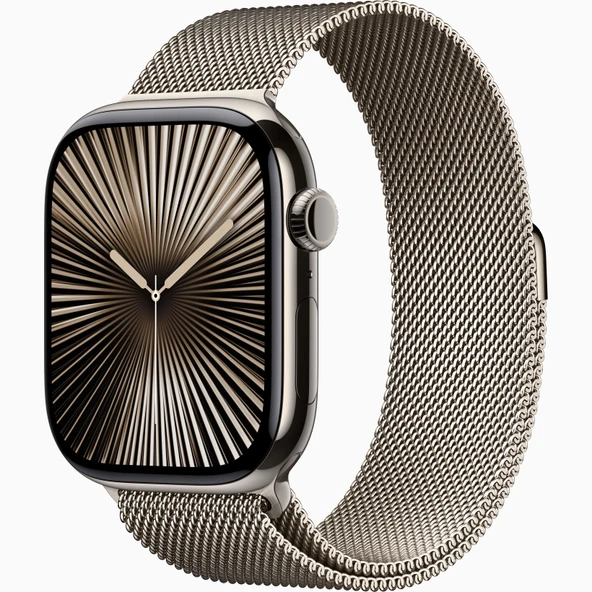 Apple Watch 10 GPS + Cellular 46 mm Natural ve Natural Milano Loop - M/L - 1