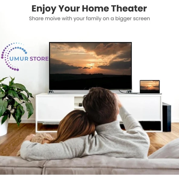 8k 60Hz HDMI 2.1 Örgülü Görüntü Aktarma Kablosu 2 Metre - 2