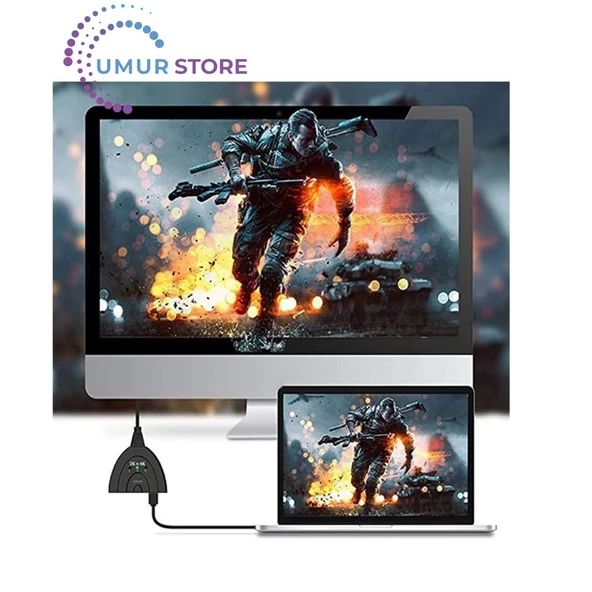 Ally 3 Port Hdmı Çoklayıcı Full Hd HDMI Switch - Resim 5