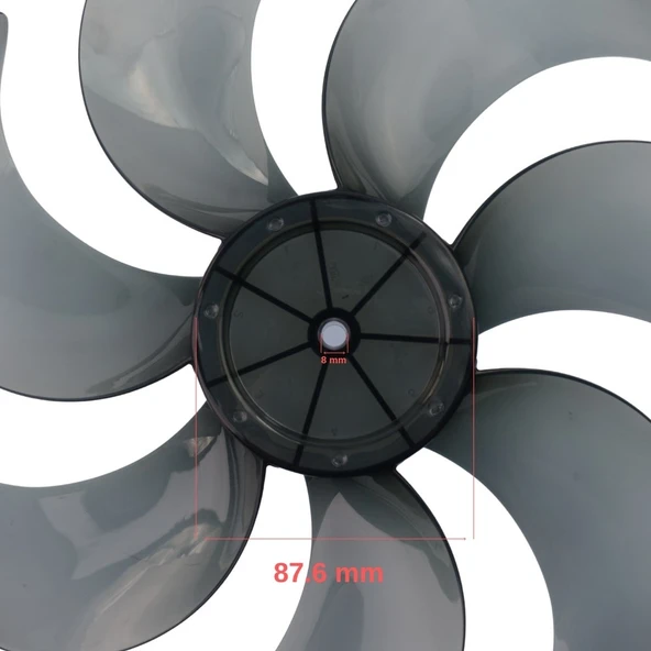 Ufo, Alf ile Uyumlu 7 Kanatlı  Vantilatör Pervanesi - Resim 5