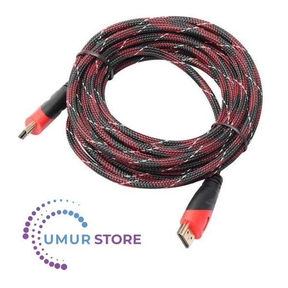 Sargılı HDMI Kablo Full Hd 2160P Destekli 5 Metre ürün görseli 1