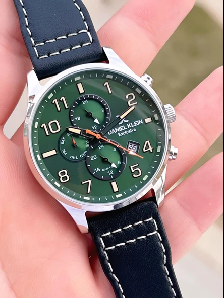 Daniel Klein Çelik Kordon & Deri Kordonlu İç Fonksiyonları Aktif 3 Atm Erkek Kol Saati BCK.10737.Y3 - 3