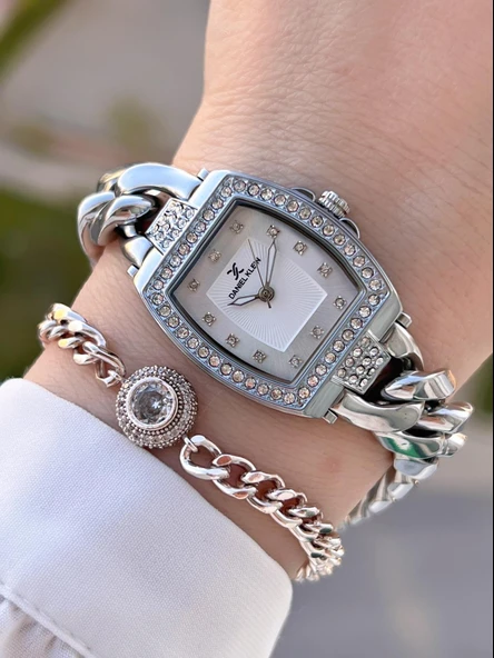 Daniel Klein Çelik Kordon 2 Yıl Garantili 3 Atm Suya Dayanıklı+Bileklik Kadın Kol Saati BFG.13717.1 ürün görseli