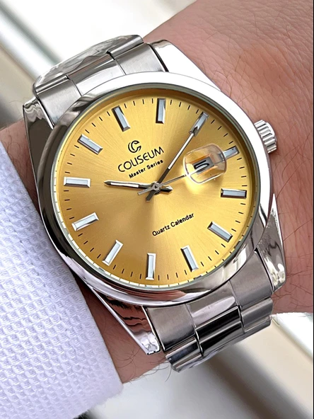 Coliseum Çelik Kordon Takvimli Kadran Kutulu Seri Erkek Kol Saati FT.CLS.E002 ürün görseli