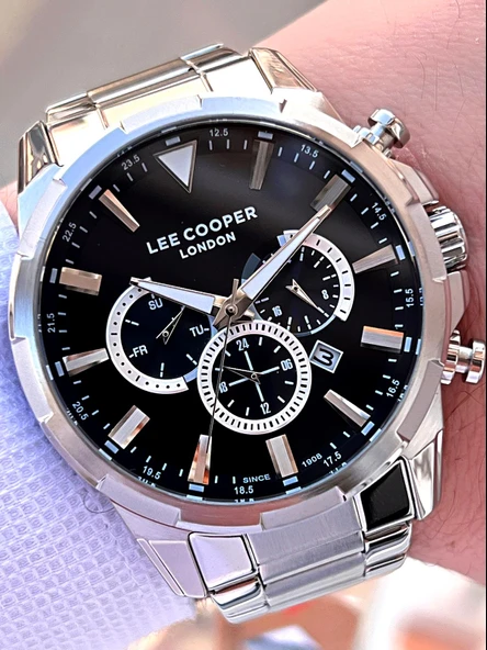 Lee Cooper Çelik Kordon Kadran Özellikleri Aktif 50 Mt Suya Dayanıklı Erkek Kol Saati FBLC.07385 ürün görseli