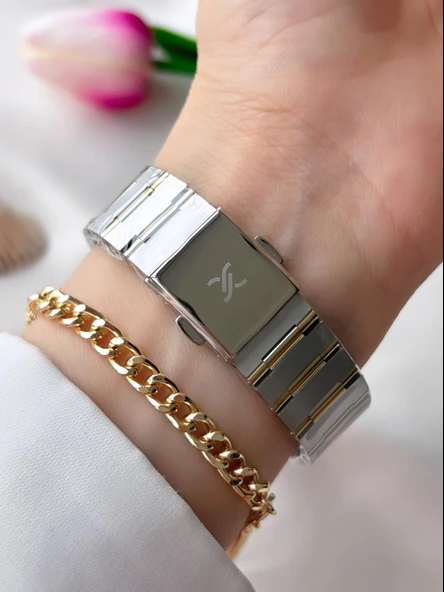 Daniel Klein Çelik Kordon 30 Mt Suya Dayanıklı Kadın Kol Saati+Bileklik BFG.10734X4 - Resim 3