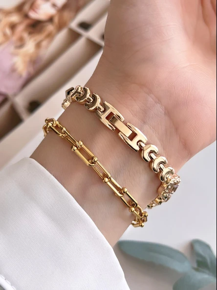 Coliseum Özel Tasarım Vintage Seri Full Taşlı Kadın Kol Saati+Bileklik Hediyeli CL8751.L02 - Resim 4