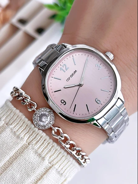 Coliseum Özel Tasarım Vintage Seri Kadın Kol Saati+ Bileklik Hediyeli CL8365.BM7 ürün görseli