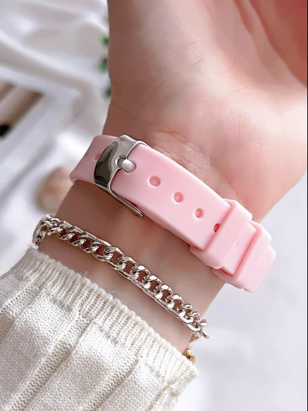 Coliseum Silikon Kordon Vintage Seri Kadın Kol Saati+Bileklik Hediyeli CL.8365.BM6 - Resim 3