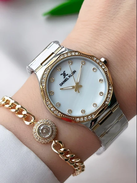 Daniel Klein Çelik Kordon 30 Mt Suya Dayanıklı Kadın Kol Saati+Bileklik BFG.10734X4 ürün görseli