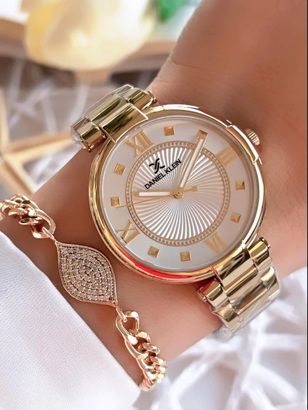 Daniel Klein Çelik Kordon 30 Mt Suya Dayanıklı Kadın Kol Saati+Bileklik BFG.1.10429.2 ürün görseli