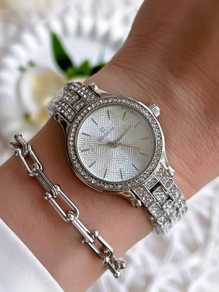 Coliseum Özel Tasarım Vintage Seri Kadın Kol Saati+ Bileklik Hediyeli CL8732.M3 ürün görseli