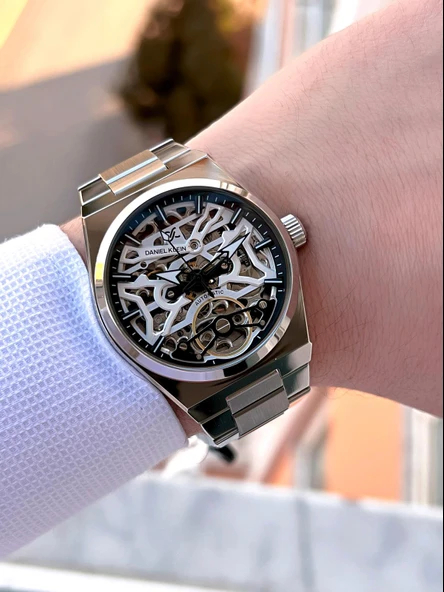 Daniel Klein Otomatik Ve Manuel Kurma Özellikli 30 Mt Suya Dayanıklı Erkek Kol Saat FDK.13857.XM1 - Resim 2
