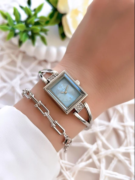 Coliseum Özel Tasarım Vintage Seri Kadın Kol Saati+ Bileklik Hediyeli CL8453.M1 - Resim 2