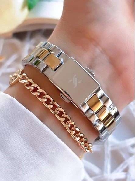 Daniel Klein Çelik Kordon 30 Mt Suya Dayanıklı Kadın Kol Saati+Bileklik BFG.1.10728.4 - Resim 3