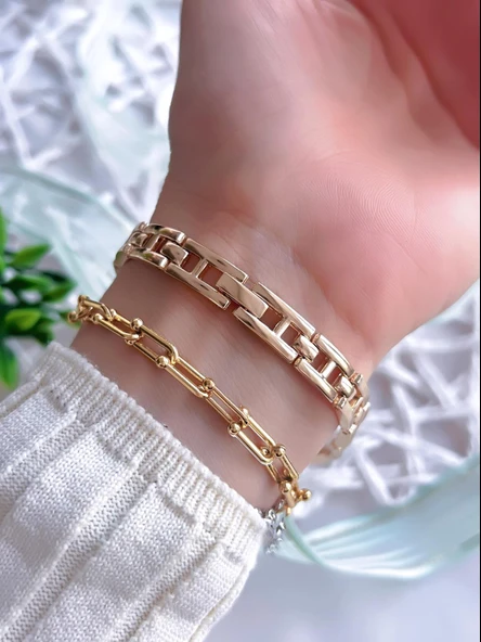 Coliseum Özel Tasarım Vintage Seri Kadın Kol Saati+ Bileklik Hediyeli CL8453.M5 - Resim 3