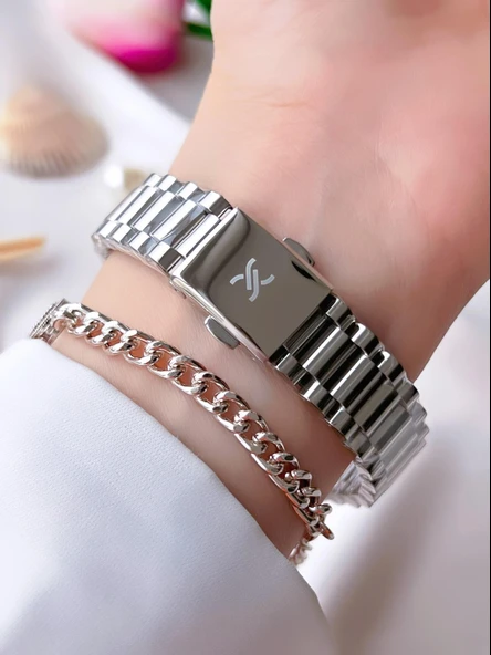 Daniel Klein Çelik Kordon 30 Mt Suya Dayanıklı Kadın Kol Saati+Bileklik BFG.13496.X9 - Resim 3