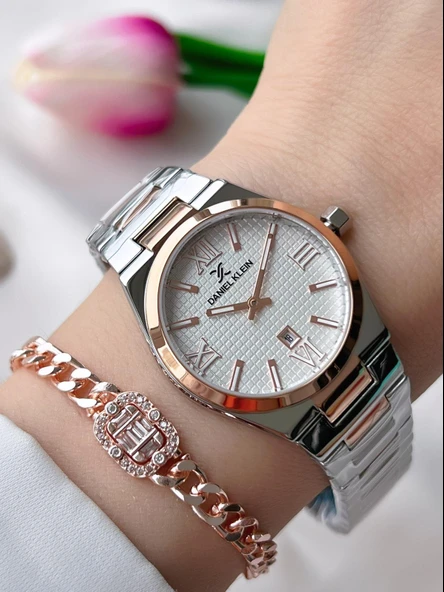 Daniel Klein Çelik Kordon 30 Mt Suya Dayanıklı Kadın Kol Saati+Bileklik BFG.10734.X7 ürün görseli