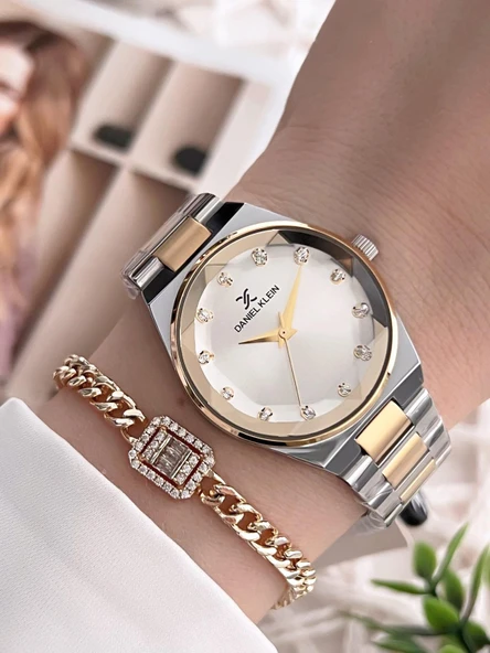 Daniel Klein Çelik Kordon 30 Mt Suya Dayanıklı Kadın Kol Saati+Bileklik BFG.10041.X3 ürün görseli