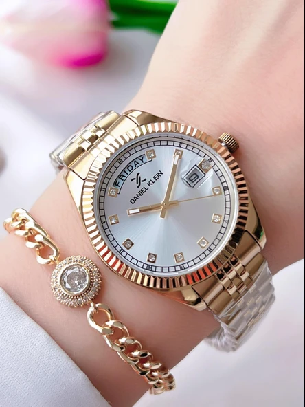 Daniel Klein Çelik Kordon 30 Mt Suya Dayanıklı Kadın Kol Saati+Bileklik BFG.10661.X4 ürün görseli