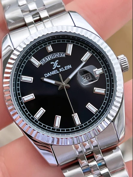Daniel Klein Takvimli Kadran Rolex Kasa 30 Mt Suya Dayanıklı 2 Yıl Garantili Erkek Kol Saati 10010F2 - Resim 2