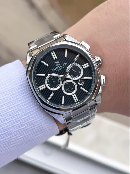 Daniel Klein İç Fonksiyonları Aktif 30 Mt Suya Dayanıklı 2 Yıl Garantili Erkek Kol Saati FDK.10004F1 - Resim 2